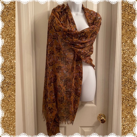 Steve Madden Fall Colors Scarf - Picture 1 of 7